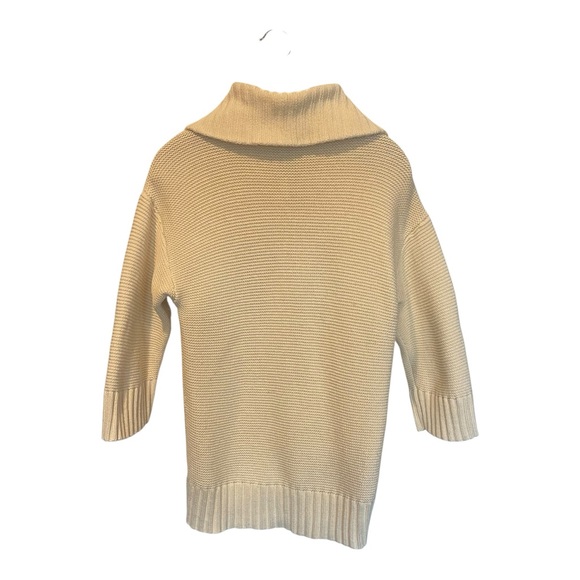 Ralph Lauren Cream Ivory Preppy Sailing Cardigan w/Brown Turtle Buttons Size XS - Picture 4 of 9